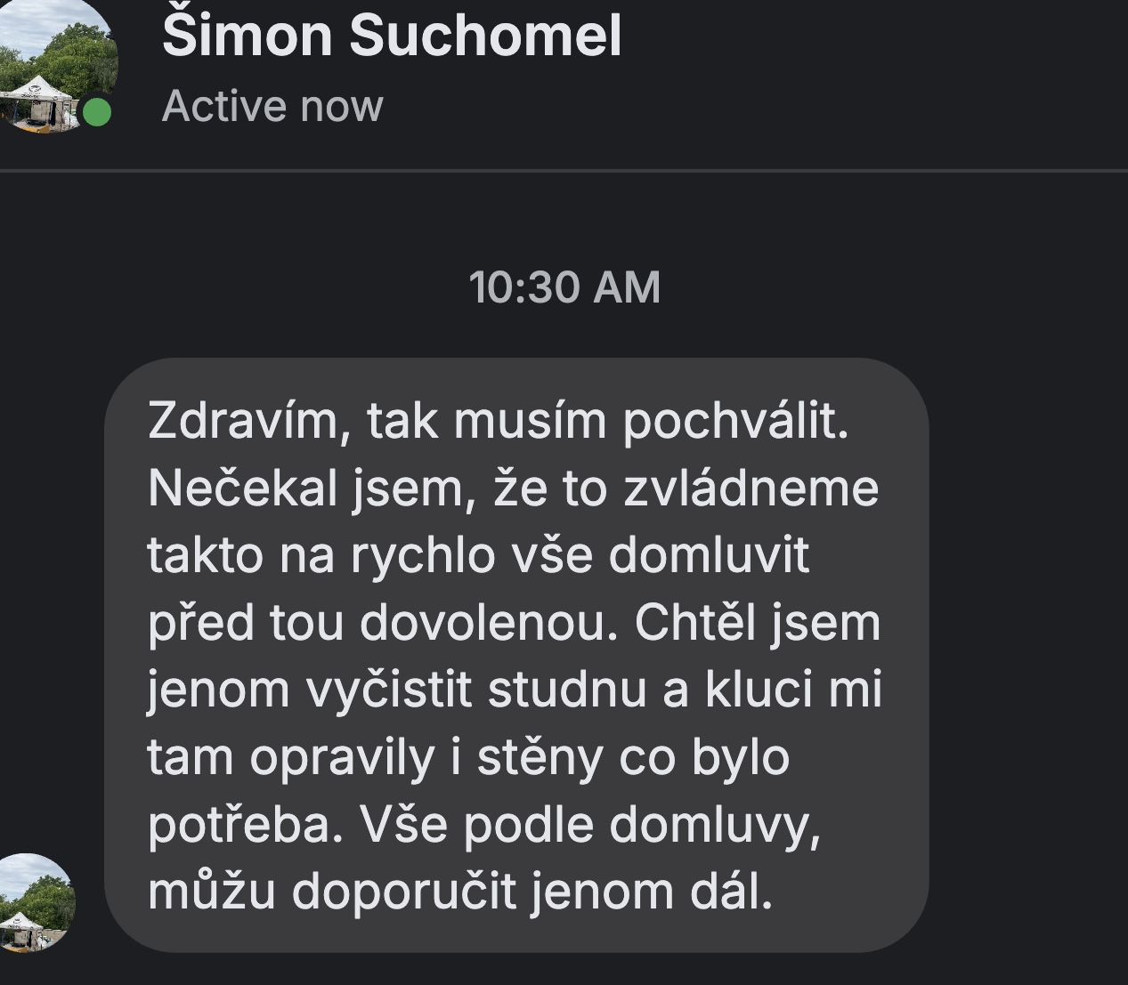 Recenze zákazníka